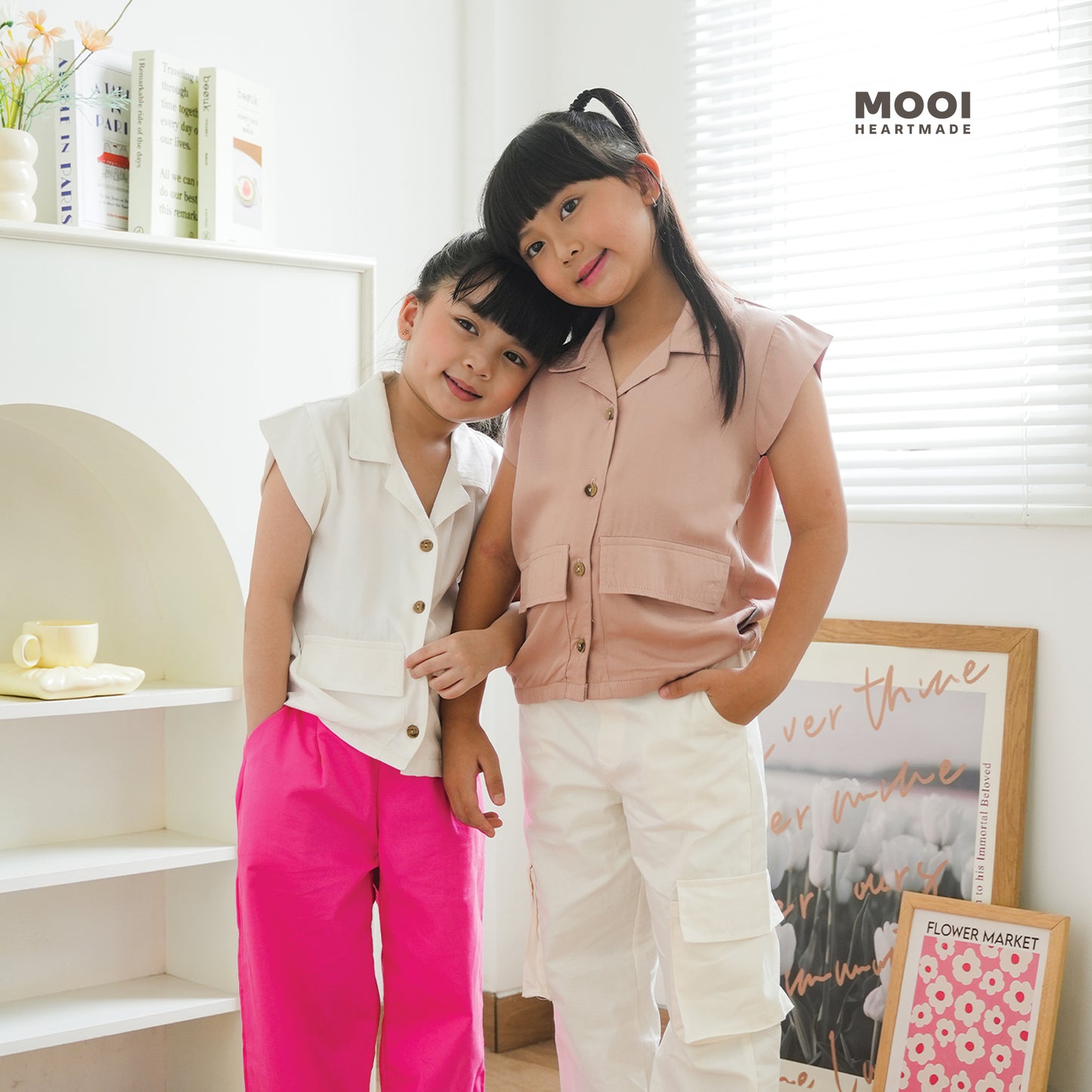 Mooi Atasan Anak Perempuan Olivia Top