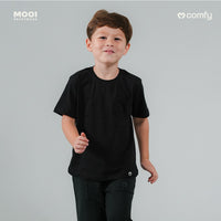 Mooi Kaos Anak Pocket Unisex Comfy T-Shirt Pocket Kids