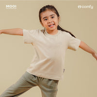 Mooi Kaos Anak Unisex Laki Laki Perempuan Comfy T-Shirt Basic Kids