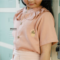 Mooi Atasan Anak Perempuan Lily Ruffle Top