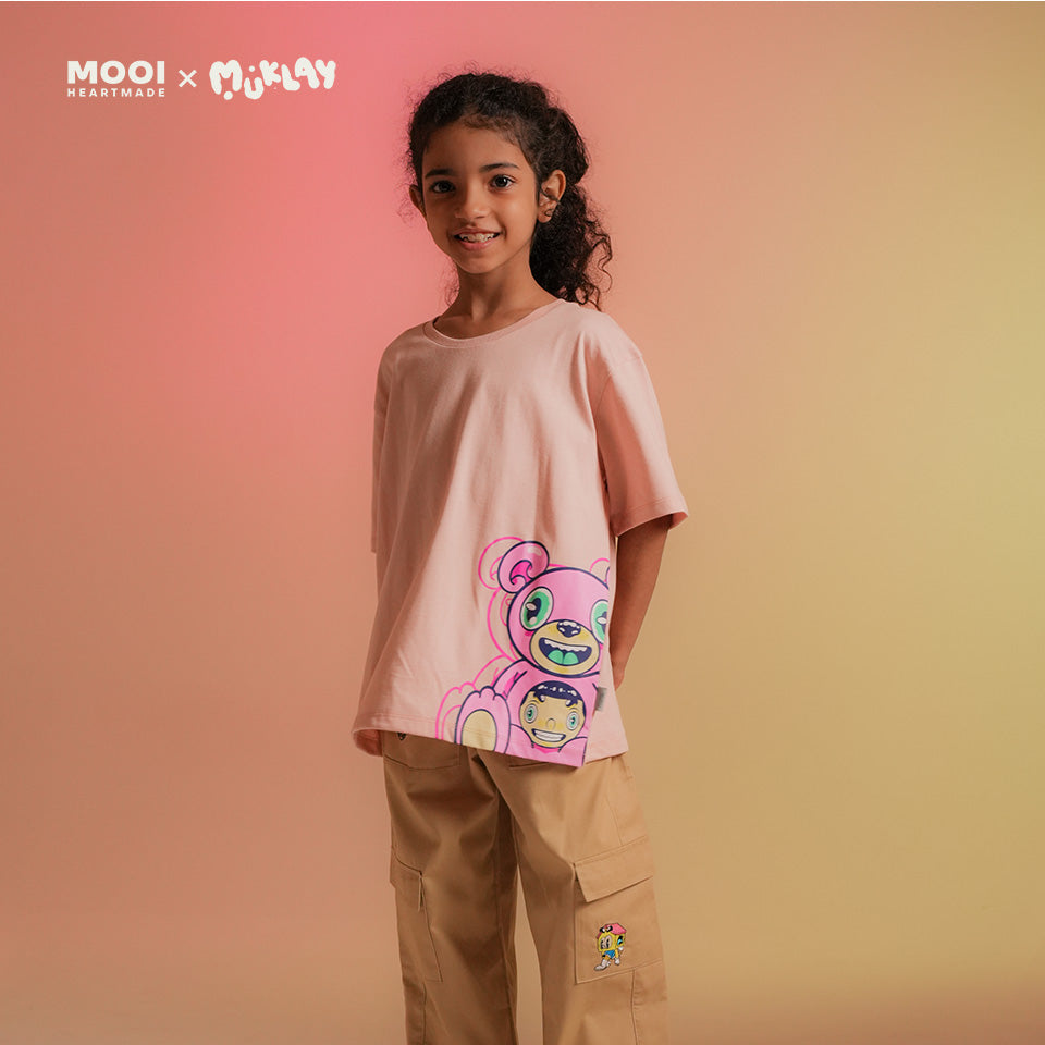 Mooi X Muklay Kaos Anak Unisex Graphic Tee Kids
