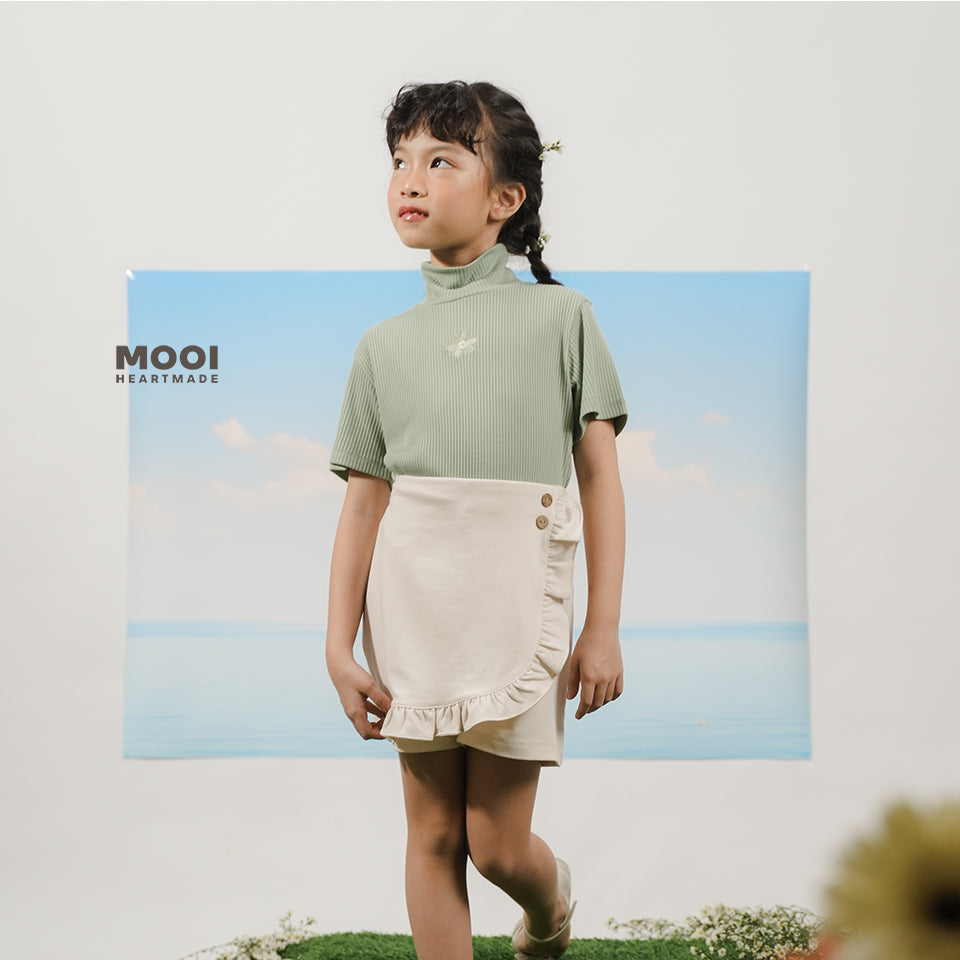 Mooi Atasan Turtleneck Anak Perempuan Giselle Top
