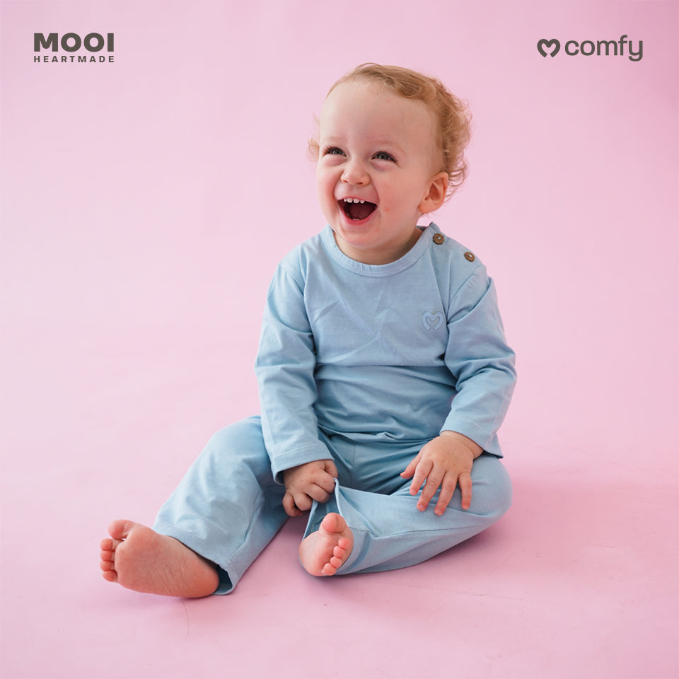 Mooi Setelan Piyama Bayi Comfy Baby Basic Pajamas