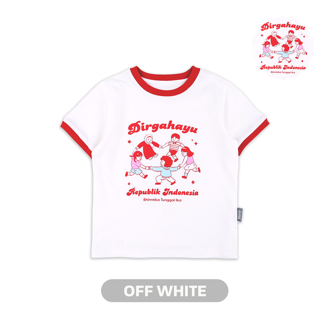 Mooi Merdeka Kaos Kemerdekaan 17 Agustus T-shirt Anak Merdeka Vintage Tee Dirgahayu Indonesia