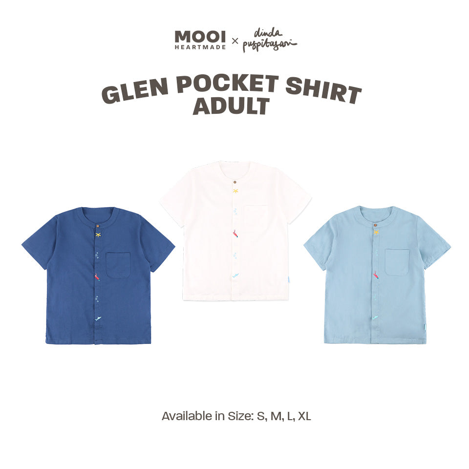 Mooi X Dinda Puspitasari Kemeja Dewasa Glen Pocket Shirt Adult