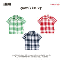 Mooi Kemeja Anak Laki - Laki Kemeja Katun Motif Gama Shirt