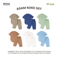 Mooi Adam Koko Set Setelan Koko Anak Raya Collection