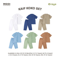 Mooi Kaif Koko Set Setelan Koko Anak Raya Collection