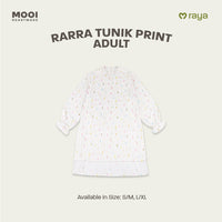 Mooi x Nussa Rarra Tunic Print Adult Tunik Wanita Atasan Wanita Raya Collection