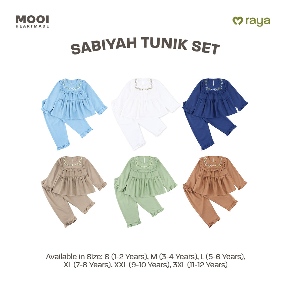 Mooi Setelan Anak Perempuan Raya Collection Sabiyah Tunic Set