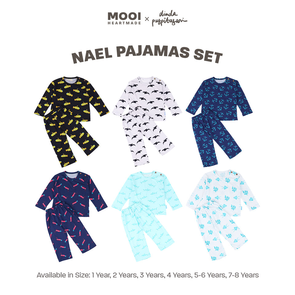 Mooi X Dinda Setelan Piyama Anak Nael Pajamas Set