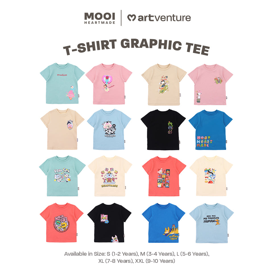 Mooi Artventure x Illustrator Tshirt Graphic Tee Kaos Anak