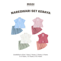 Mooi Setelan Batik Anak Perempuan Nareswari Kebaya Set