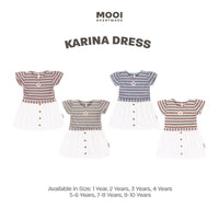 Mooi Dress Anak Perempuan Karina Rib Striped Dress