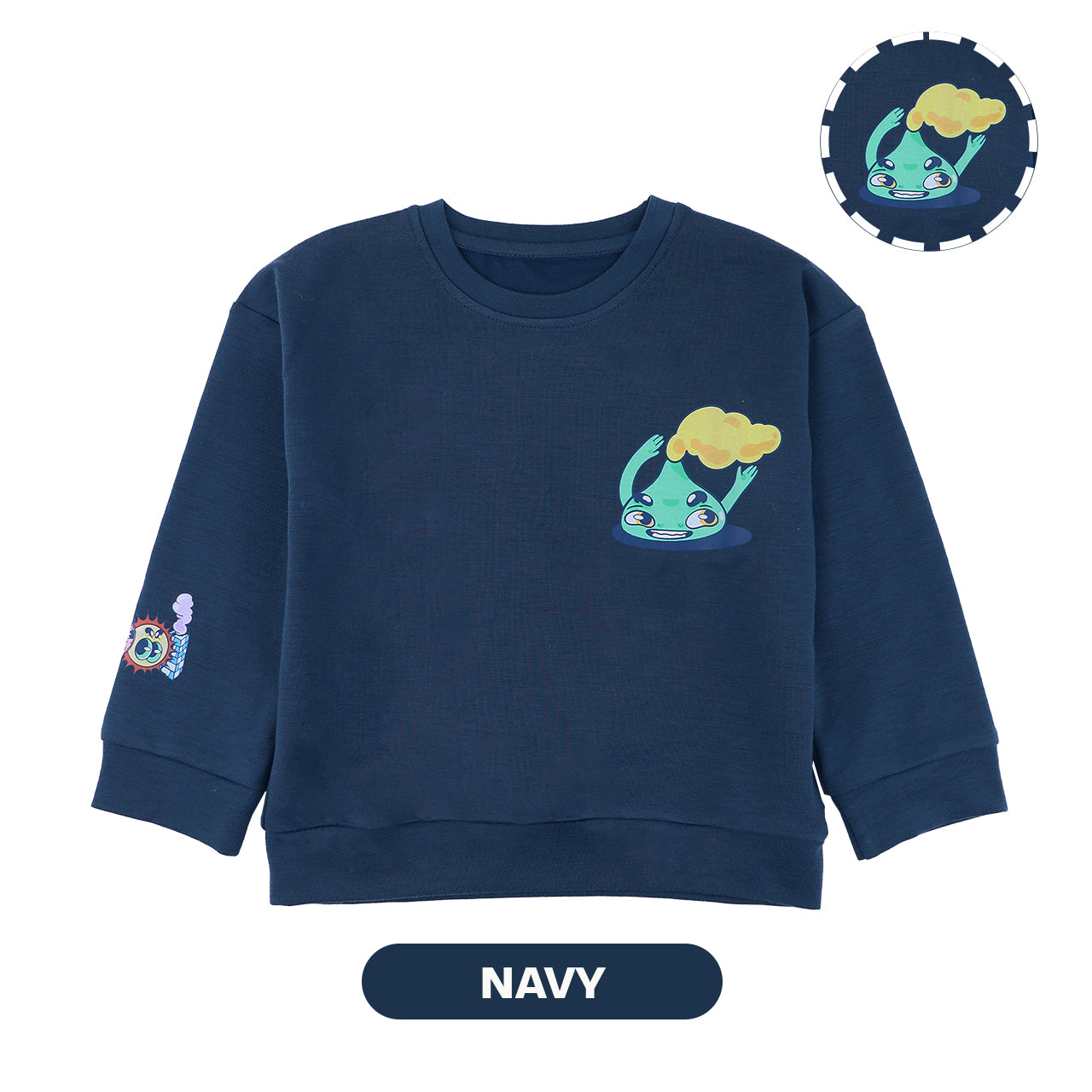 Mooi X Muklay Sweater Anak Unisex Sweater Basic Kids