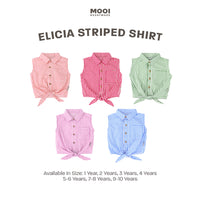 Mooi Kemeja Anak Perempuan Elicia Striped Shirt