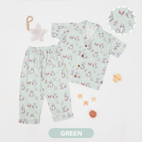 Mooi x Big Bear & Bird Piyama Anak Baju Tidur Anak Short Pajamas Kids