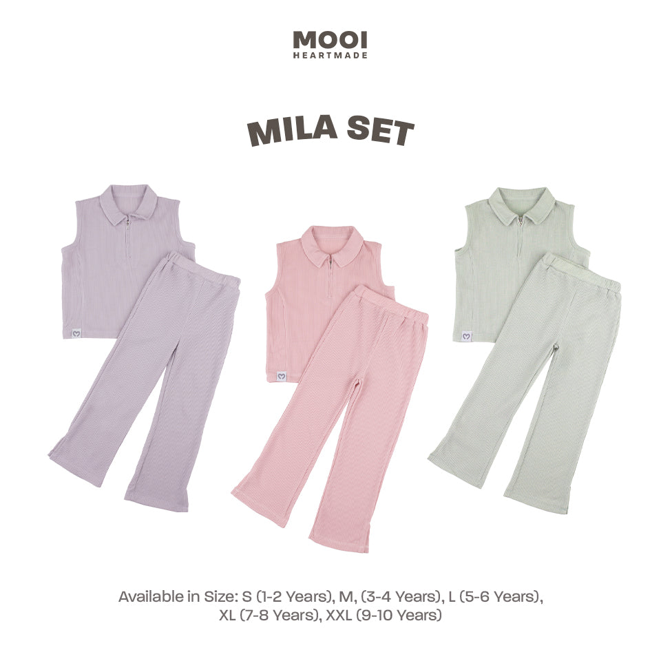Mooi Setelan Anak Perempuan Comfy Mila Set