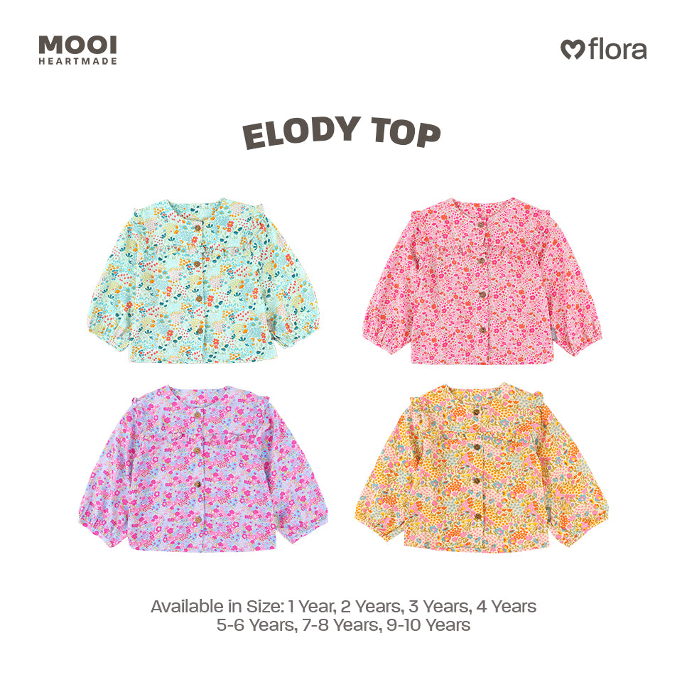 Mooi Atasan Anak Perempuan Elody Top