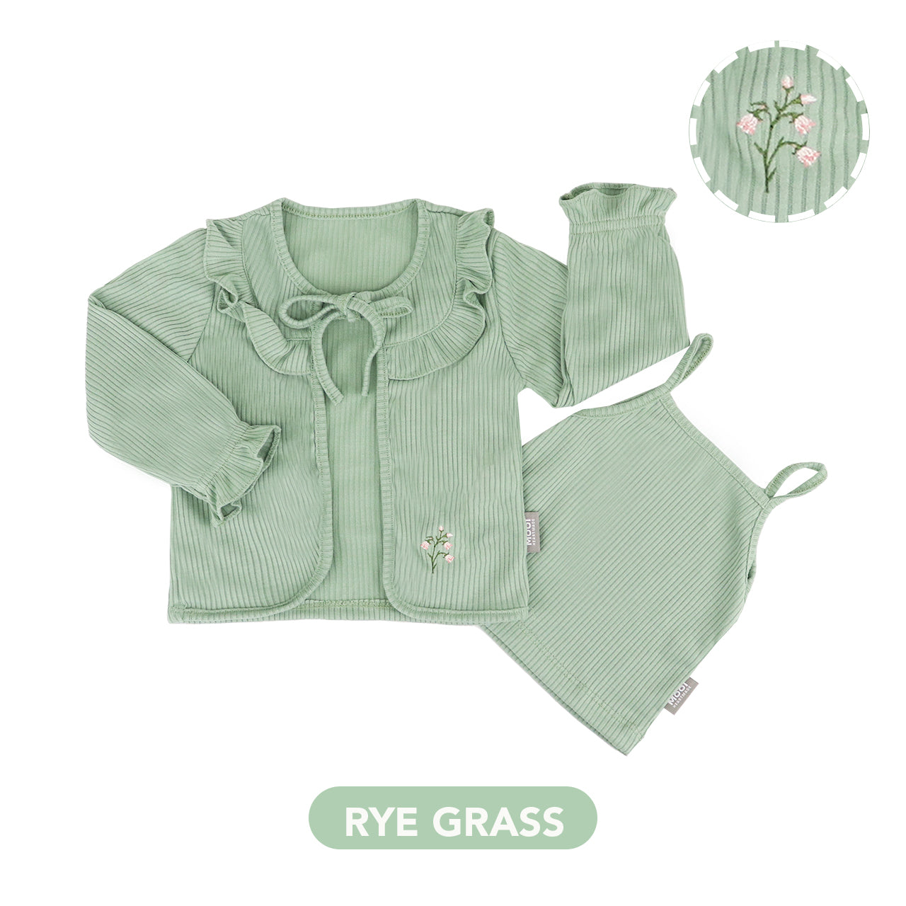 Mooi Cardigan Anak Two Pcs Rhea Rib Cardigan
