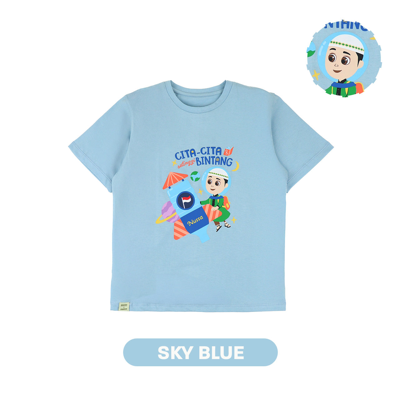 Mooi x Nussa Kaos Anak Laki-Laki Nussa Tshirt Graphic