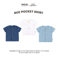 Mooi X Dinda Puspitasari Kemeja Anak Laki-laki Rue Pocket Shirt
