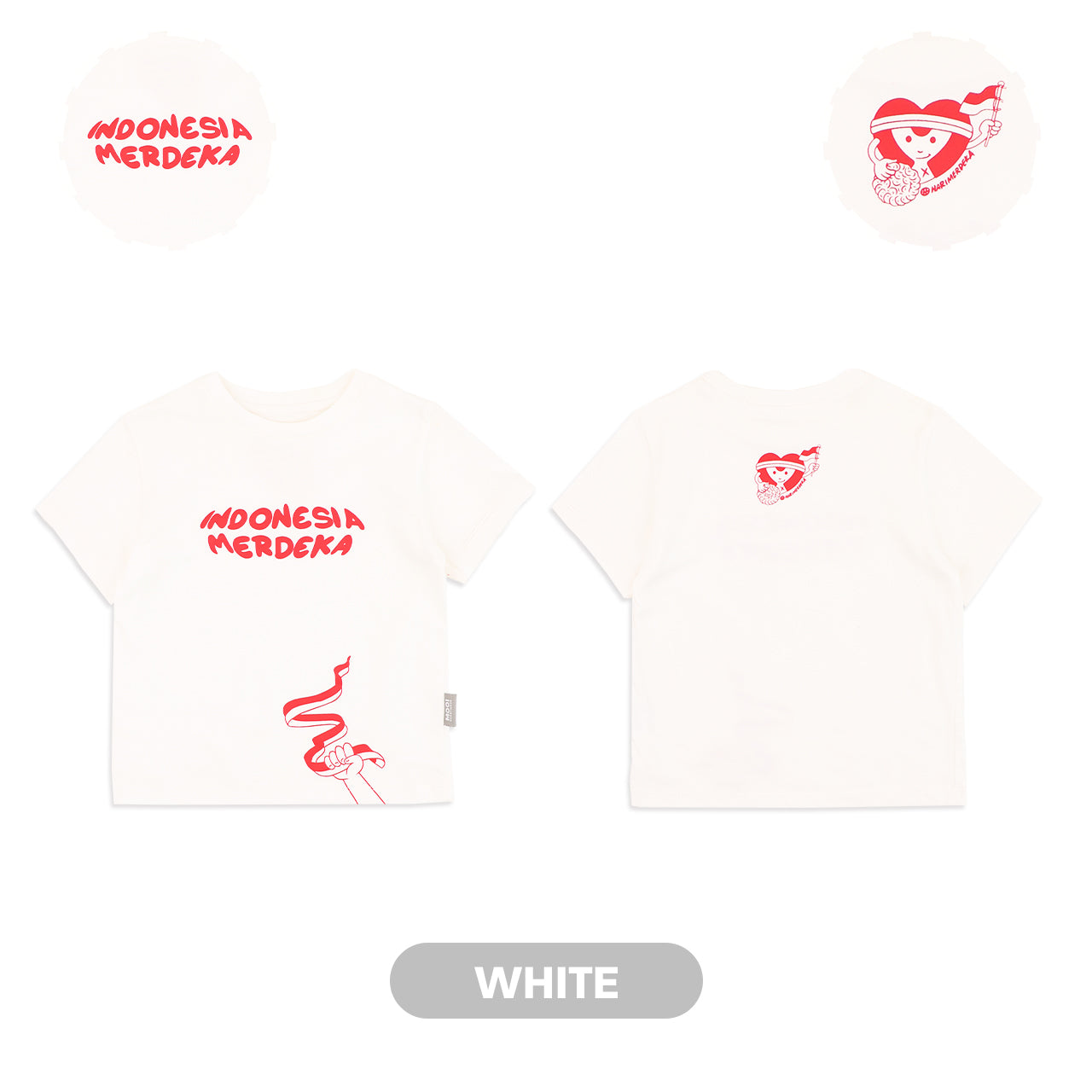 Mooi x Hari Merdeka 17 Agustus Kaos Kemerdekaan Anak T-shirt Graphic Tee
