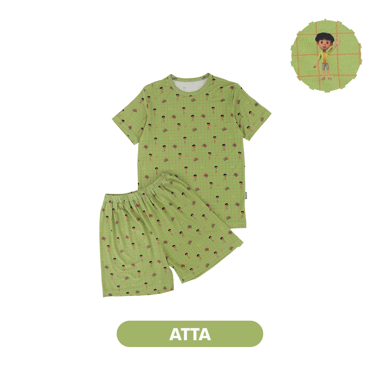 Mooi x Jumbo Piyama Dewasa Setelan Tencel Short Pajamas Adult