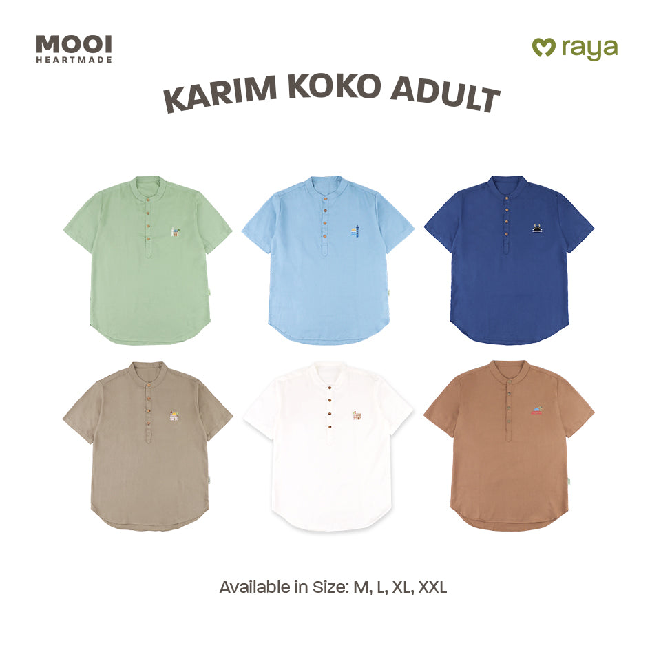 Mooi Atasan Pria Kemeja Pria Raya Collection Karim Koko
