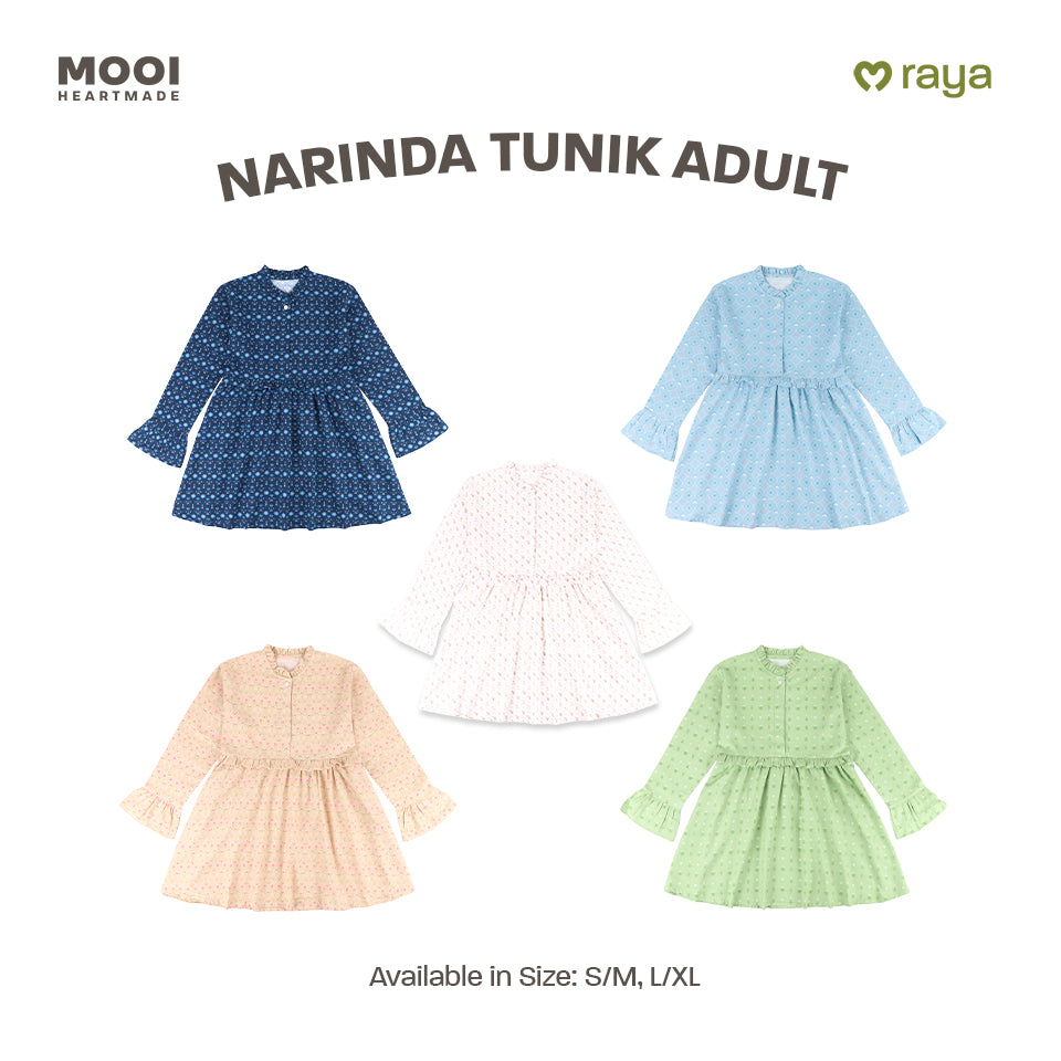 Mooi Tunik Wanita Atasan Wanita Raya Collection Narinda Tunic