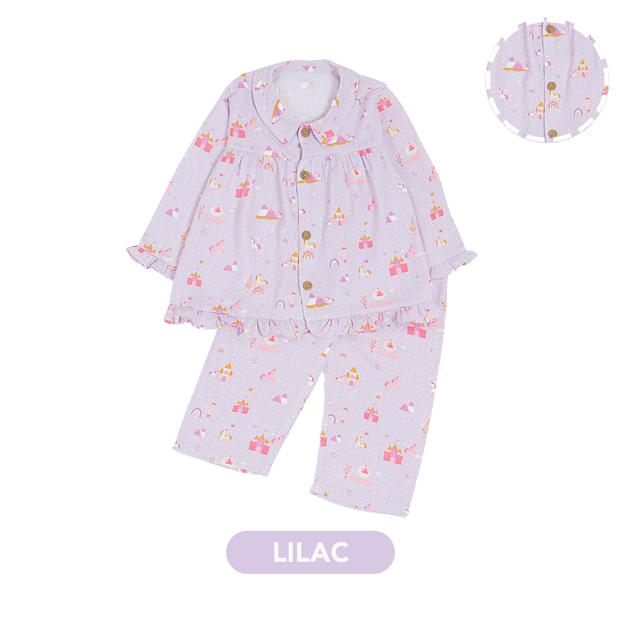 Mooi Piyama Panjang Anak Baju Tidur Cheryl Anak Long Pajamas Kids