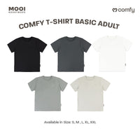 Mooi Kaos Dewasa Unisex Comfy T-Shirt Basic Adult