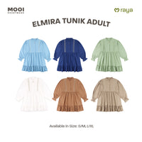 Mooi Tunik Wanita Atasan Wanita Raya Collection Elmira Tunic