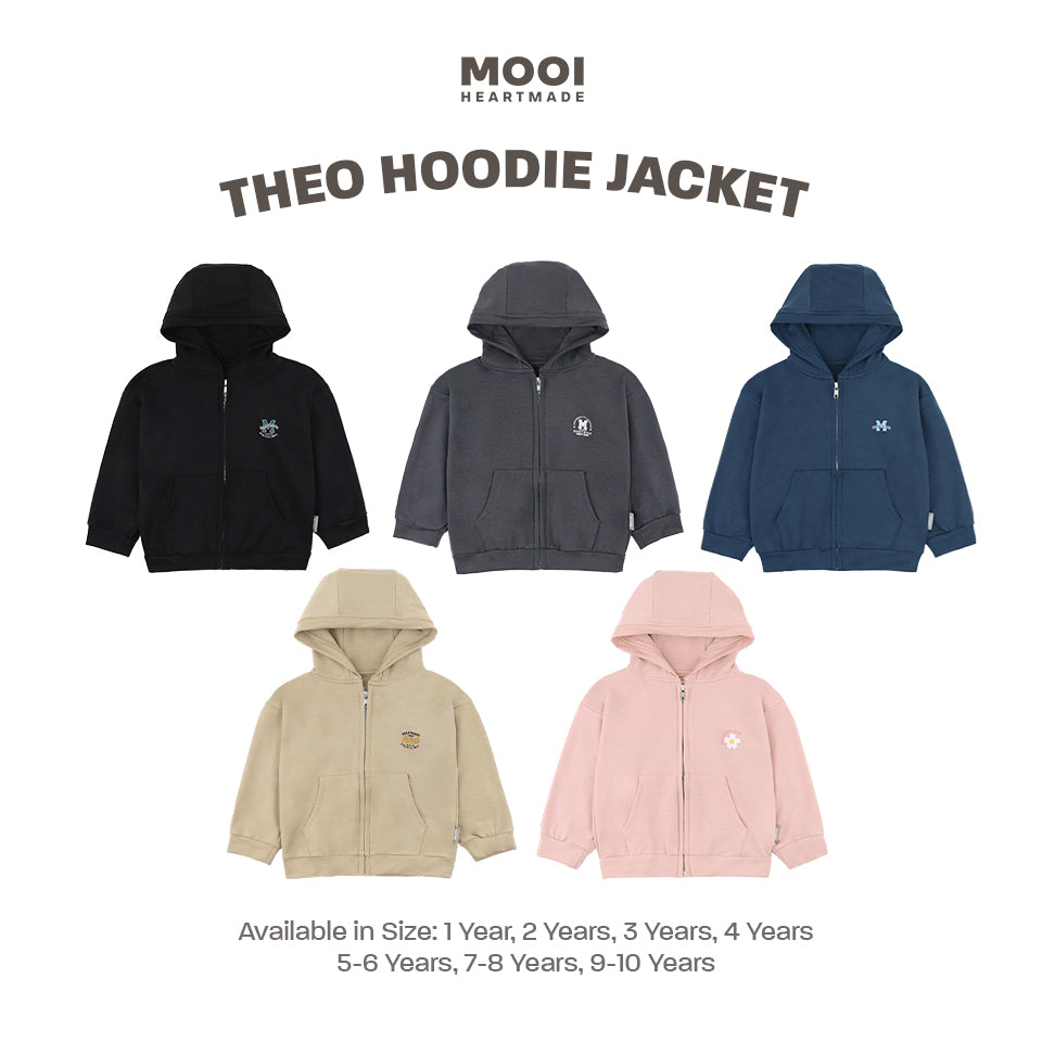Mooi Atasan Hoodie Panjang Anak Theo Hoodie Jacket