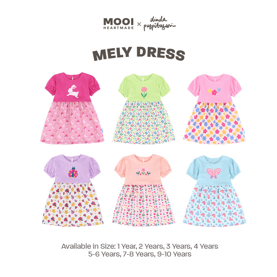Mooi X Dinda Puspitasari Dress Anak Perempuan Mely Dress