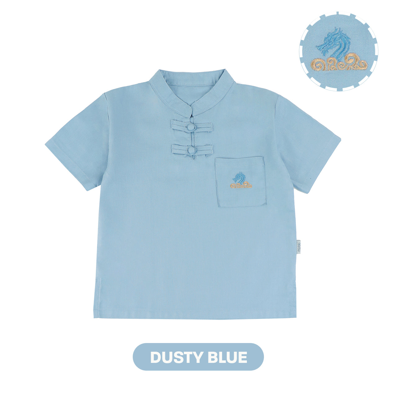 Mooi Kemeja Anak Laki-Laki Wang Pocket Shirt