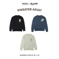 Mooi X Muklay Sweater Dewasa Unisex Sweater Basic Adult