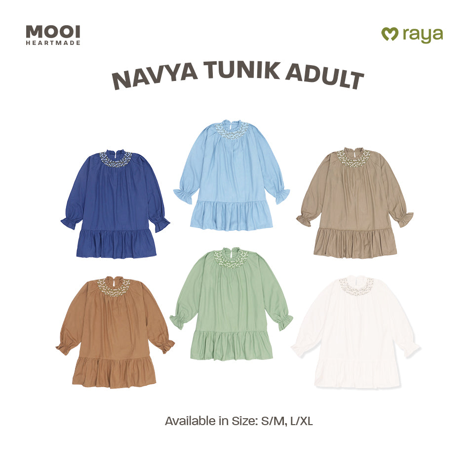 Mooi Tunik Wanita Atasan Wanita Raya Collection Navya Tunic
