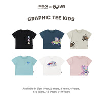 Mooi X Muklay Kaos Anak Unisex Graphic Tee Kids