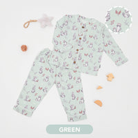 Mooi x Big Bear & Bird Piyama Panjang Anak Baju Tidur Anak Long Pajamas Kids