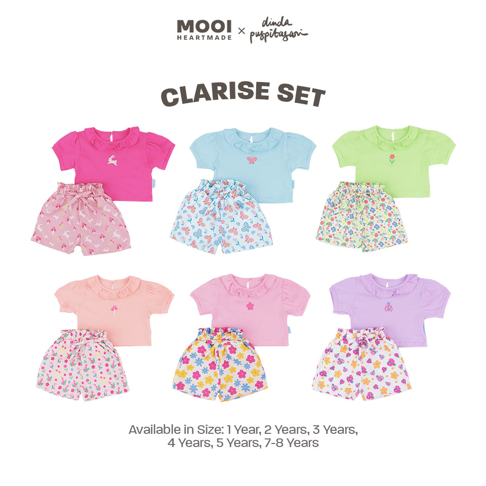 Mooi X Dinda Puspitasari Setelan Anak Perempuan Clarisse Set