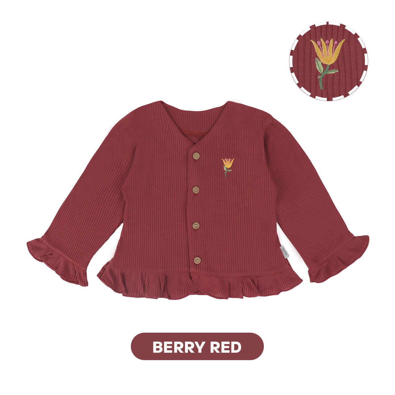 Mooi Cardigan Anak Sunny Rib Cardigan