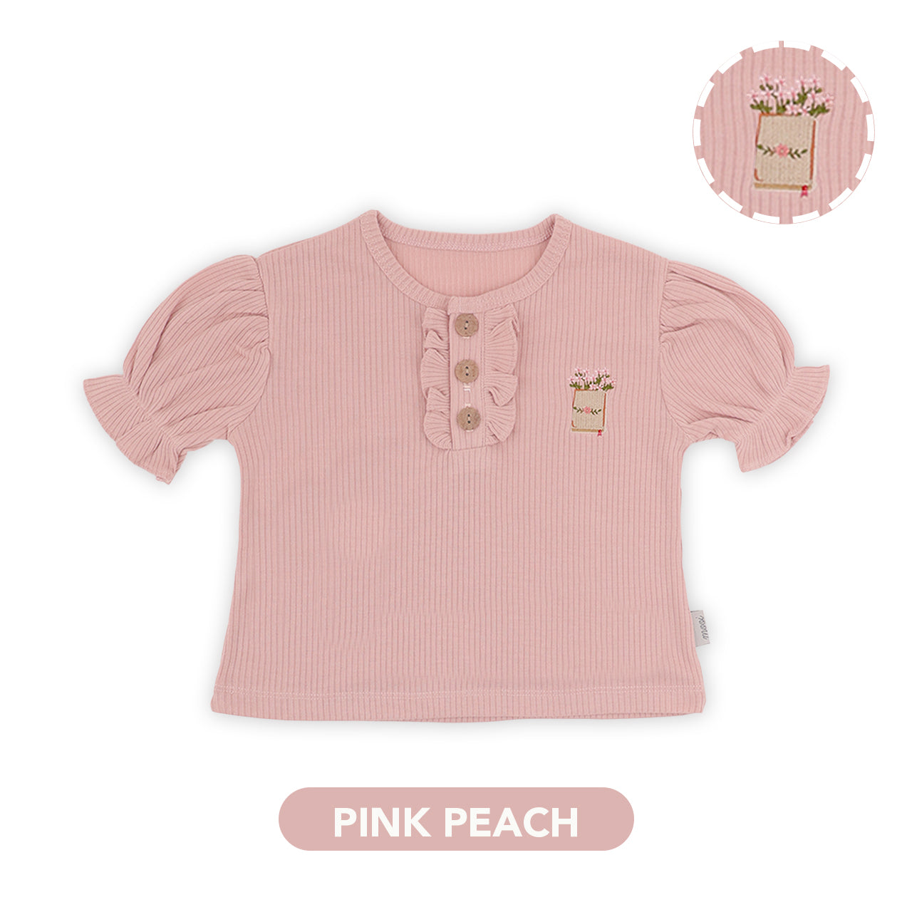 Mooi Atasan Anak Perempuan Jenna Rib Top