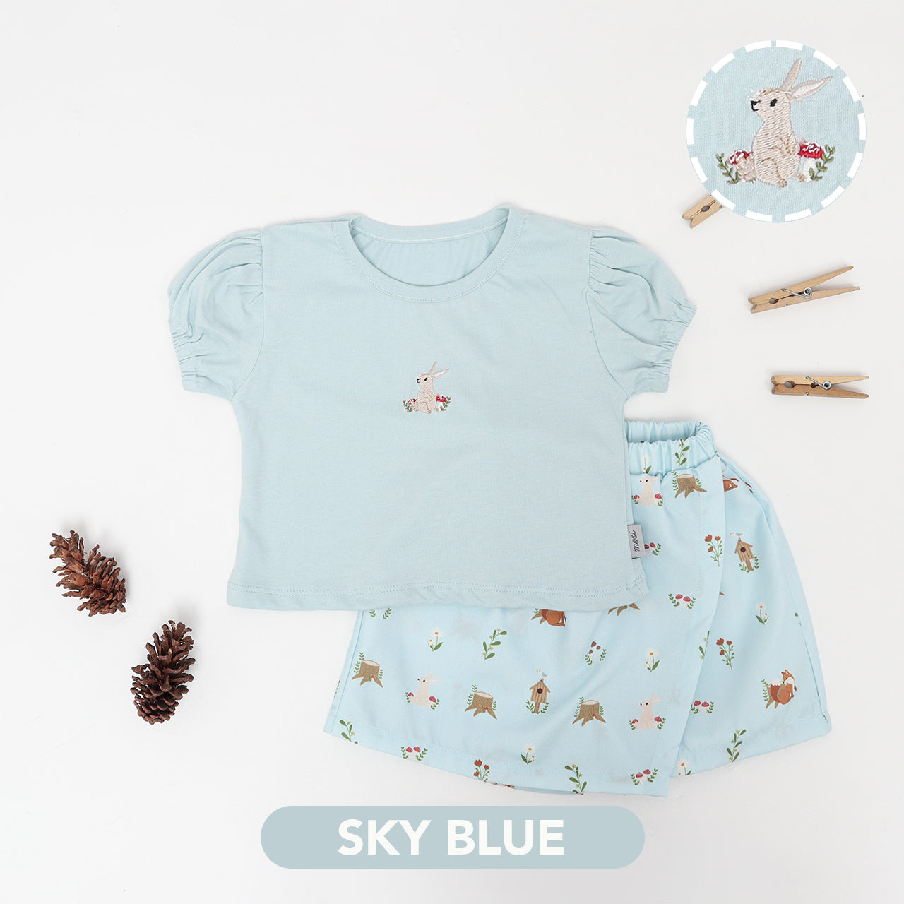 Mooi Setelan Anak Perempuan Alena Skort Set V1