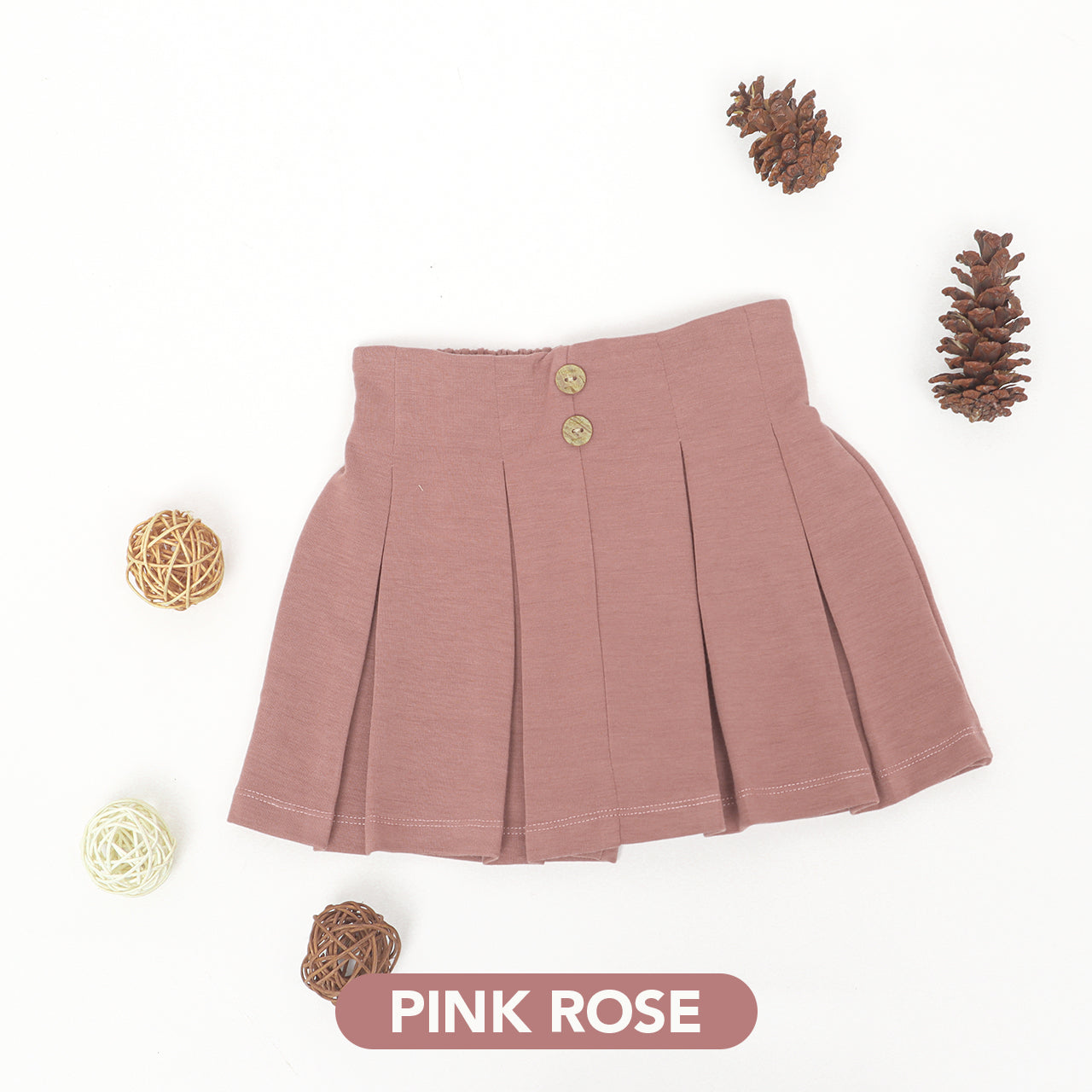 Mooi Rok Anak Perempuan Ayako Pleat Pants V1