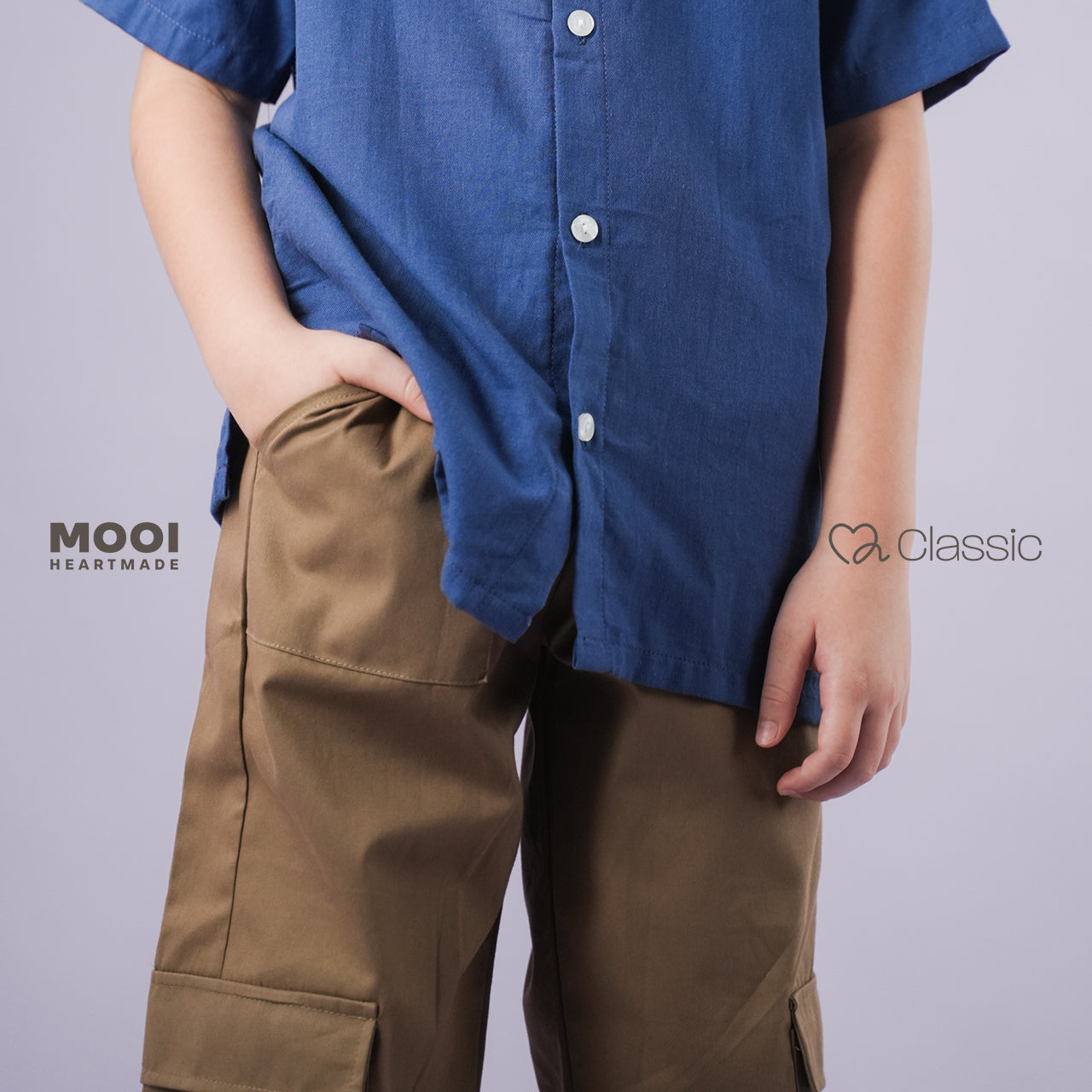 Mooi Celana Panjang Cargo Anak Laki-Laki Classic Long Cargo Pants