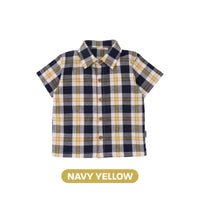 Mooi Kemeja Anak Laki-laki Kemeja Katun Motif Ethan Shirt