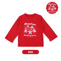 Mooi Merdeka Kaos Kemerdekaan 17 Agustus T-shirt Anak Merdeka Long Sleeve Tee Dirgahayu Indonesia