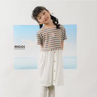 Mooi Dress Anak Perempuan Karina Rib Striped Dress