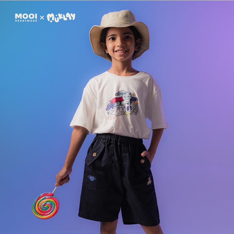 Mooi X Muklay Kaos Anak Unisex Graphic Tee Kids